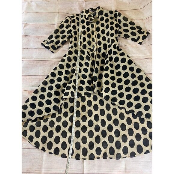 NWT Why Dress Apparel Button Front High Low Short Sleeve Dress - XL - Picture 6 of 13